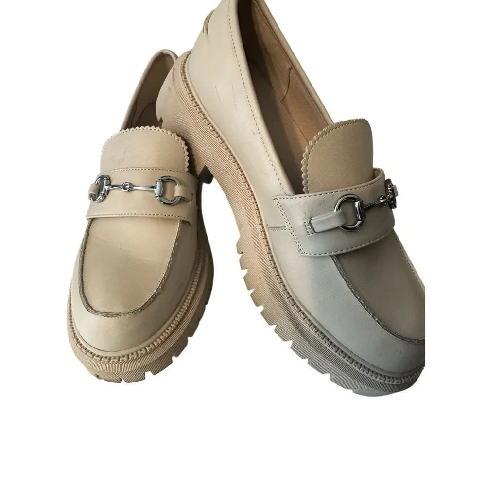 Skechers Modern Rugged Loafers Sweet Choice Off White comfort Slip On Chunky 9